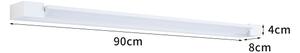 BRILAGI - Lampada da parete esterna a LED AQUA LINE LED/24W/230V 90 cm IP44 bianca