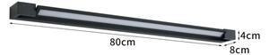 BRILAGI - Lampada da parete esterna a LED AQUA LINE LED/20W/230V 80 cm IP44 nera
