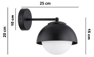 BRILAGI - Lampada da parete COSMO 1xE27/60W/230V nera