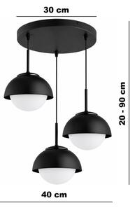 BRILAGI - Lampadario su cavo COSMO 3xE27/60W/230V nero