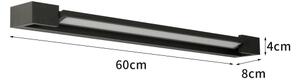 BRILAGI - Applique da esterno LED AQUA LINE LED/18W/230V 60 cm IP44 nero
