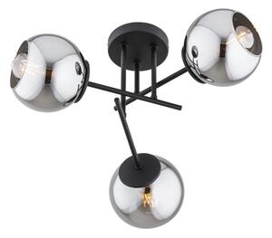 BRILAGI - Plafoniera a soffitto DIOR 3xE27/60W/230V nero/grigio fumé