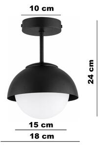BRILAGI - Plafoniera COSMO 1xE27/60W/230V nera