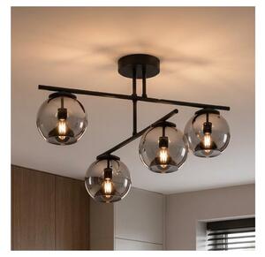 BRILAGI - Lampadario a plafone DIOR 4xE27/60W/230V nero/grigio fumo