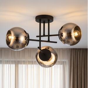 BRILAGI - Plafoniera a soffitto DIOR 3xE27/60W/230V nero/grigio fumé