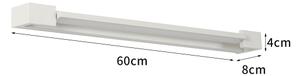 BRILAGI - Applique da esterno LED AQUA LINE LED/18W/230V 60 cm IP44 bianco