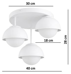 BRILAGI - Plafoniera COSMO 3xE27/60W/230V bianco/oro