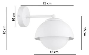 BRILAGI - Lampada da parete COSMO 1xE27/60W/230V bianca/dorata