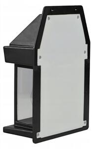 Lampada da parete solare LED con sensore LED/3,7V 600 mAh IP44 nera