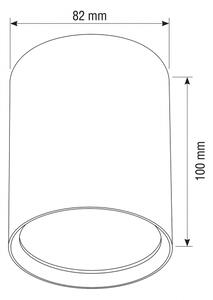 BRILAGI - Faretto SMOOTH LONG 1xGX53/15W/230V 60x82 mm 100x82 mm finitura rovere