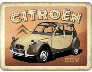 Targa in metallo Citroen - 2cv