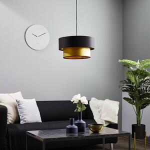 Maco Design Lampada a sospensione Dorina, nero/oro, Ø 40 cm