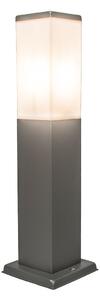 Lampioncino esterno moderno grigio scuro 45 cm IP44 - MALIOS