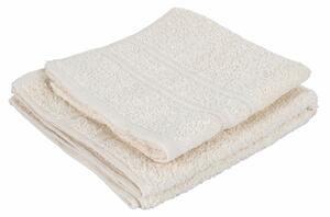 Set 2 asciugamani da bagno grande e piccolo in cotone