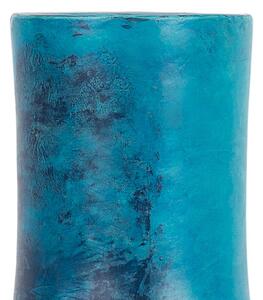 Vaso decorativo alto Vaso da terra da tavolo in ceramica blu da 43 cm Beliani