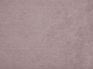 Copri Letto Tessuto Velluto Rosa per Letto 160 x 200 cm Sfoderabile Lavabile Beliani