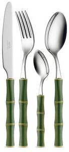 Servizio posate da 24 pezzi Neva Posateria Creativa Collezione BMBOO Realizzato in acciaio inox 18/10 e 100% Made in Italy Colore Verde
