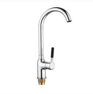 Solidchoice - Rubinetto da cucina in ottone per acqua calda e fredda