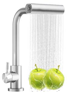Solidchoice - Rubinetto da cucina estraibile con 4 tipi di getto d'acqua