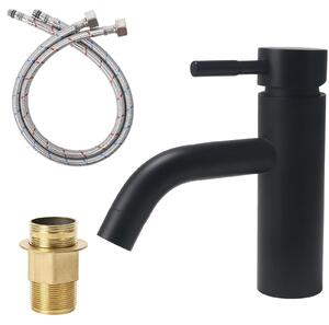 Solidchoice - Miscelatore monocomando per bagno, colore nero