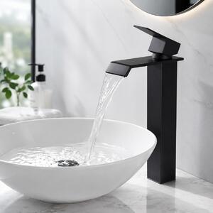 Solidchoice - Rubinetto per lavabo a cascata cromato con controllo monocomando