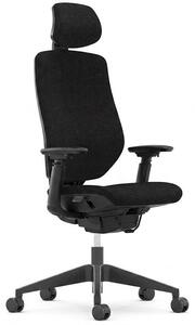 Sedia da ufficio ergonomica BS12B-PRO-V3, portata 136 kg, nera
