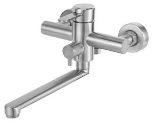 Solidchoice - Miscelatore per lavello da cucina a parete, girevole a 360°