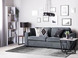 Cuscini decorativi con braccioli colore grigio per divano a 3 posti accessori soggiorno camera da letto Beliani