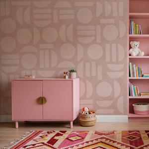 Carta da parati Motivo composto da cerchi e linee, Carta da parati lastrazione, Carta da parati popolare, t00759v2 - Tapeko.it