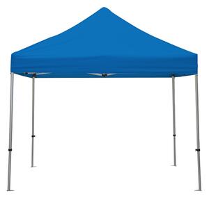 Gazebo richiudibile pieghevole Struttura in Alluminio 3 x 3 altezza totale 3 mt tessuto in Poliestere x L'esterno altezza regolabile in 5 livelli. colore Blu