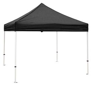 Gazebo richiudibile pieghevole Struttura in Alluminio 3 x 3 altezza totale 3 mt tessuto in Poliestere x L'esterno altezza regolabile in 5 livelli. colore nero
