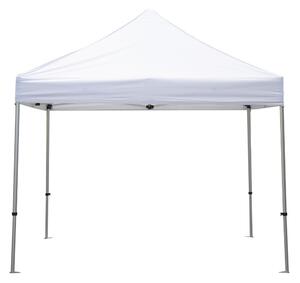 Gazebo richiudibile pieghevole Struttura in Alluminio 3 x 3 altezza totale 3 mt tessuto in Poliestere x L'esterno altezza regolabile in 5 livelli colore bianco