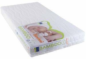 Baninni Materasso per Bambini Bamboo 120x60x12 cm Bianco BNBTA004-WH