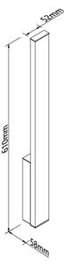 MAXLIGHT W0458 - Lampada da parete per esterni LED KAPRUN LED/6W/230V IP65 nera