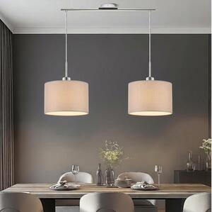 Eglo - Lampadario LED su cavo TUNJA 2xE27/60W/230V beige