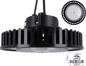 100W LED high bay spotlight bianco neutro 4000K Ø25cm 13000lm 120° UFO High Bay illuminazione industriale, illuminazione del capannone, faretto per officina impermeabile IP65