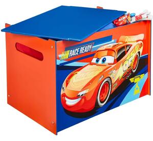 Disney Cars Scatola per Giochi 60x40x40 cm in Legno Blue WORL320020