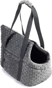 Borsa per cani Borsa da trasporto per cani Scatola da trasporto per gatti Borsa New Grey Minky L