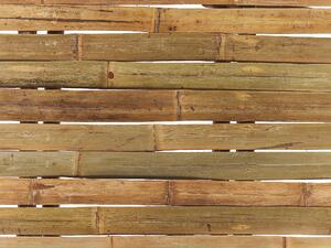Tavolo pieghevole in bambù colore naturale 120 x 70 cm giardino stile boho minimalista Beliani
