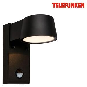 Lampada da parete Telefunken LED, rilevatore di movimento, sensore crepuscolare, nero