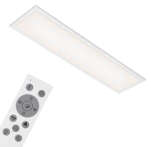 BRILONER - Plafoniera LED RGB, plafoniera LED CCT, ultra piatta, dimmerabile, cambio colore, telecomando, bianco caldo, bianco neutro, bianco freddo, 1000x250x66 mm (LxWxH)