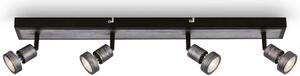 Lampada da soffitto a LED Lampada da soffitto Spot orientabile 4xGU10 4,9W argento antico Briloner