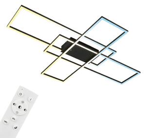 Briloner Roami Lampada da soffitto a LED, dimmerabile, telecomando, nero