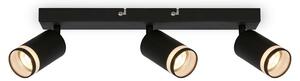 Faretto da soffitto Lampada da soffitto Lampada da camera da letto orientabile a 3 luci GU10