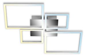 Lampada da soffitto a LED telecomando CCT cromato 40W dimmerabile metallo Briloner