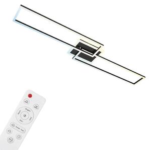 Lampada da soffitto a LED CCT WiFi Bluetooth App 40W nero metallo-plastica Briloner