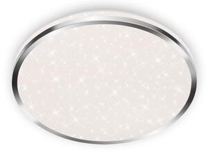 BRILONER ACORUS Lampada da soffitto a LED per bagno, IP44 protezione dagli spruzzi d'acqua, decorazione stellata, luce bianca neutra, colore cromato, 33 x 6,6 cm