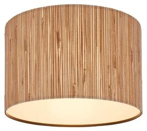 Lampada da soffitto Briloner Slama, paralume in alghe marine, stile boho, attacco E27, naturale, Ø35 x 28 cm