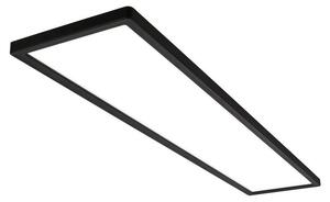 Briloner Tava LED lampada da soffitto 98 cm, piatta, retroilluminata, nera