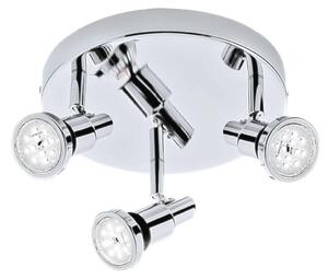 Lampada da bagno a LED faretto IP44 orientabile e inclinabile 3xGU10 14,4W Ø 21cm Briloner